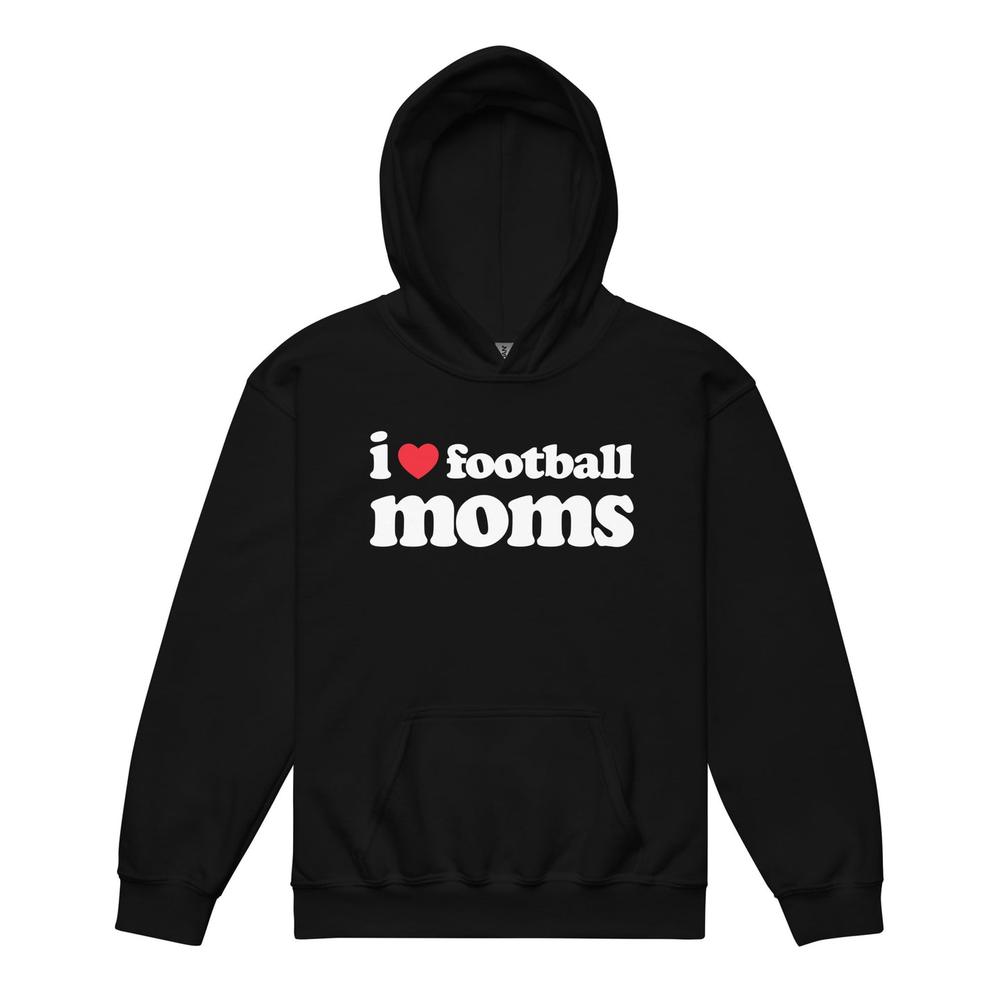 I Love Football Moms Youth Hoodie